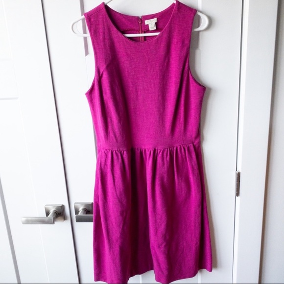J.Crew Factory Pink Dress Size M Barbiecore - Picture 2 of 4